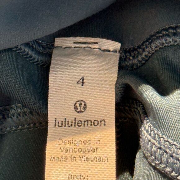 Lululemon Blue Leggings Sz 4 - Picture 7 of 8
